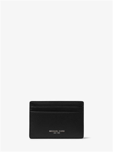 michael kors men's leather money-clip card case|Michael Kors Mens Money Clip & Leather Card Case, .